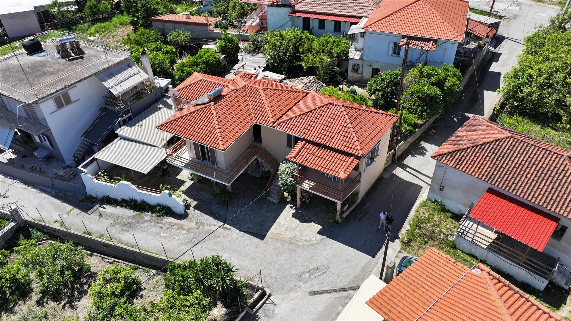 Two-Storey Building 157 Sq.M. With Two Independent Residences In Rizomylos, Diakopto