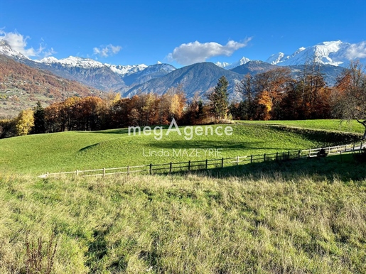 Building plot of 1200m2 in Domancy with view of Mont Blanc