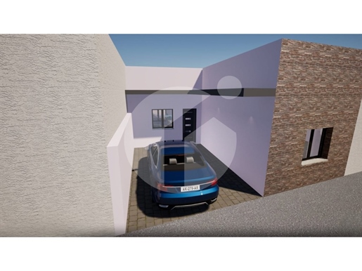 Moradia T2 nova geminada com estacionamento privativo e terraços
