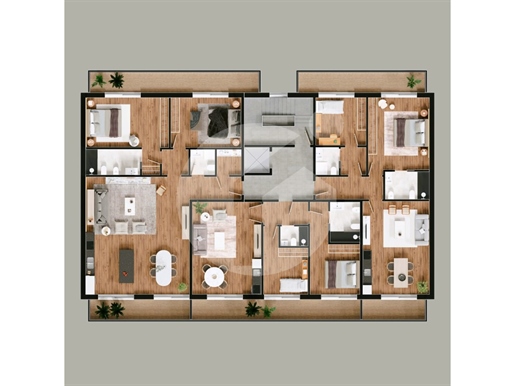 Appartement neuf de 2 chambres avec piscine - Olhão