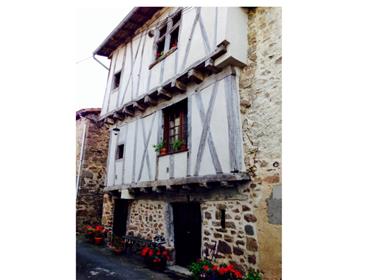 Ancient colombage timber framed house
