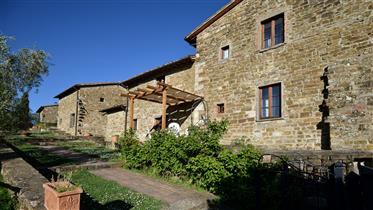 Restauriertes Anwesen mit 14 Schlafzimmern und 360º-Blick in Greve in Chianti. 