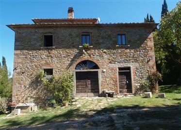 Panství s vinicemi Chianti, olivovými háji, starožitným statkem a dvěma hospodářskými budovami 