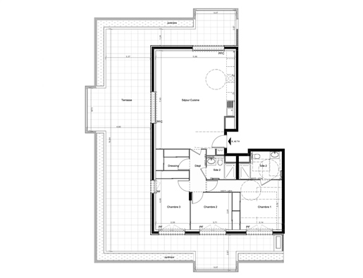 Appartement neuf 4 pièces - très grande terrasse - dans résidence éco-responsable