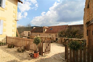 Beautiful stone farmhouse with gites,outbuildings and constructable