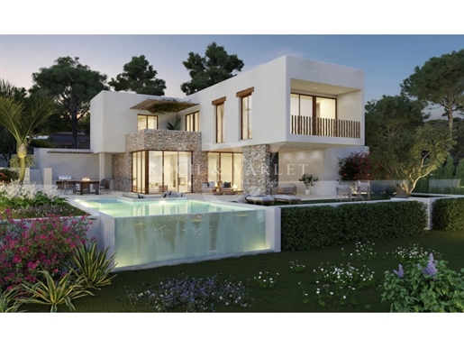 Villa Ca Salina - estilo Ibiza, a distancia a pie de una escuela internacional, Javea