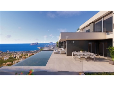 Villa Paros - Proyecto moderno con vistas panorámicas al mar
