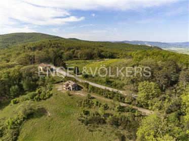 Romantic Tuscan retreat in the hills between San Gimignano and Volterra 
