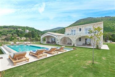 New! Amazing 6 Bedroom Villa With Spectacular Sea Views In Apronos,. Kassopaia, Corfu Greece  