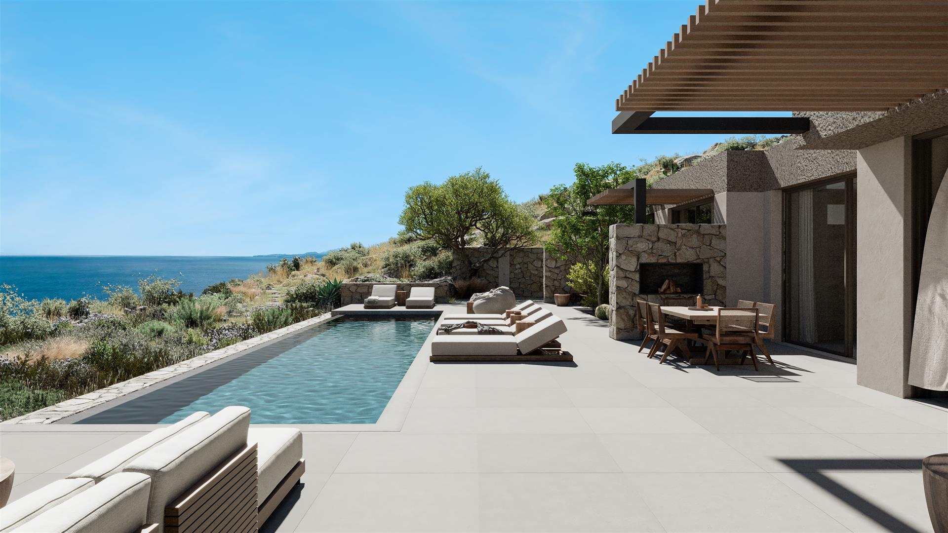 Magnifica nuova villa con 4 camere da letto con vista mozzafiato sul Mar Ionio sull'isola di Zante 