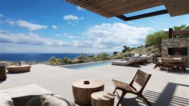 Magnifica nuova villa con 4 camere da letto con vista mozzafiato sul Mar Ionio sull'isola di Zante 