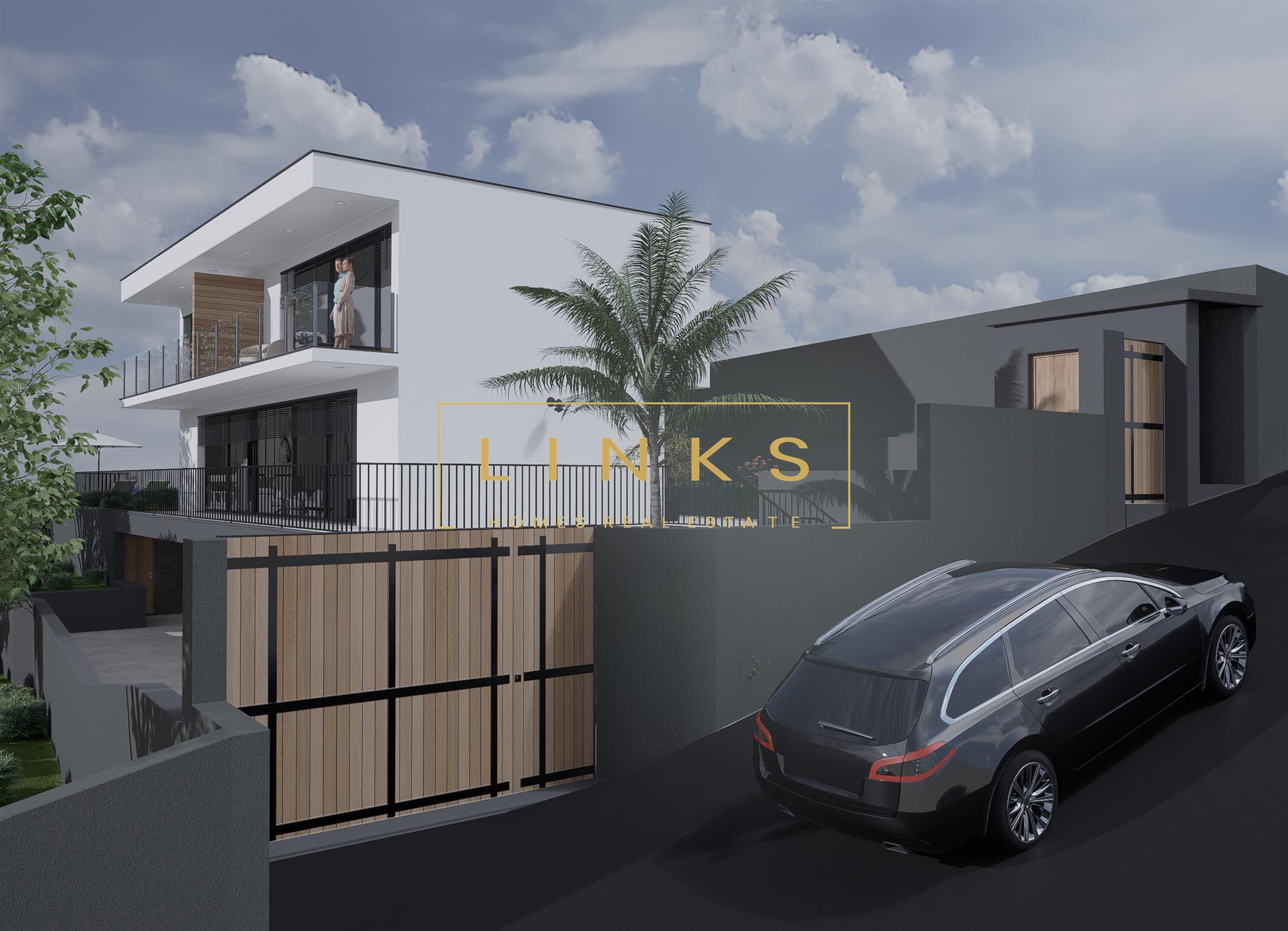 Luxuosa Moradia T3 em Construção com Piscina e Vista Mar no Funchal