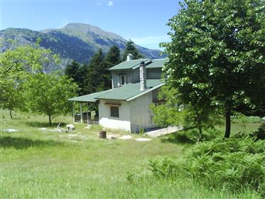 For sale mountainous property with a two-storey maisonette