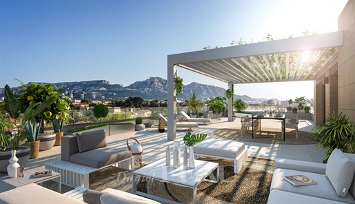 Marseille 8e arrondissement – Een familieappartement met een prachtig terras