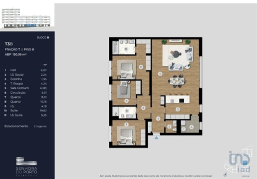 Apartamento T3 em Porto de 150,00 m²