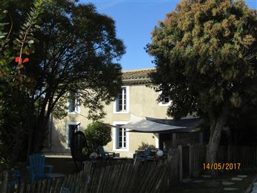 Farmhouse at the foot of the city of Carcassonne