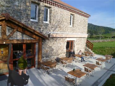 Large farmhouse hotel/restaurant and gite in the Ardeche