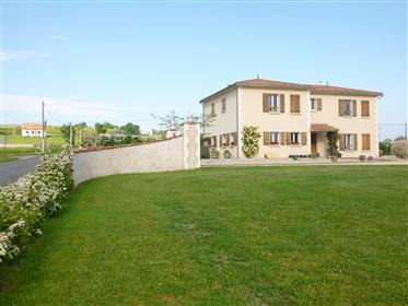 Large detached modern country house & barn