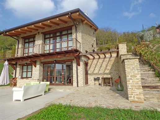Stone House with Stunning Landscape Views in the Langhe
