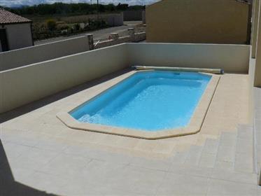 Recent villa (140 m²) 4 bedrooms, pool, garage in Roubia (11200 - Aude)