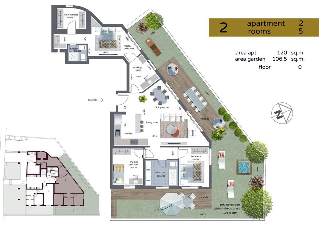 Garden Apartment For Sale In The Project Soutine 15 Tel Aviv