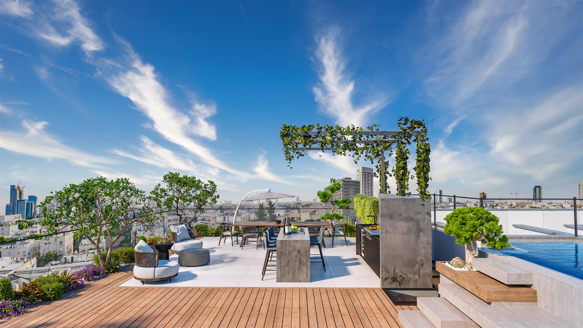 Exclusive luxury penthouse in the new north of Tel Aviv, area near Rabin Square