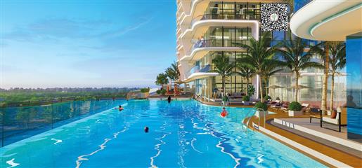 Fully Furnished -With a private pool option.- 1 % monthly payment plan Guaranteed 