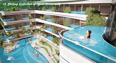 Plan de pago del 1% mensual | 2 Br con piscina privada en balcón |Cerca de la ciudad 