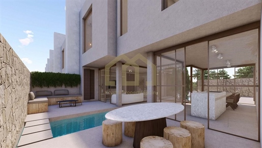 Neu Gebaute Eckige Stadthäuser In Formentera Del Segura