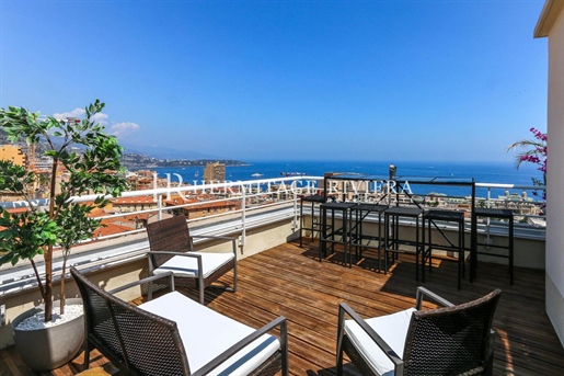 Penthouse-Duplex renovated overlooking Monaco