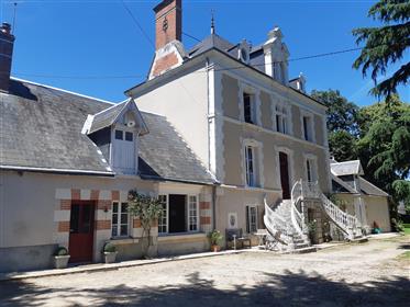 6 sovrum Mansion House i Loiredalen