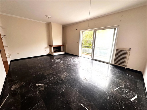 Bright 2-Bedroom Floor Apartment with Fireplace near Metro & Tram – Neos Kosmos Center