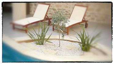Prekrasno restaurirana špilja 4 krevet bazena Dvorište Garaža Terase za sunčanje