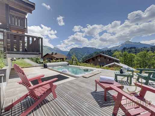 Superbe Chalet Contemporain Avec Terrasses Et Spa De Nage