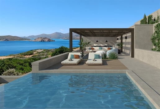 Plot with building pre-approval and breathtaking sea views, Plaka, Elounda