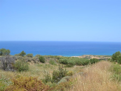 Seaside building land near Mochlos, 5058 m2, fantastic sea views