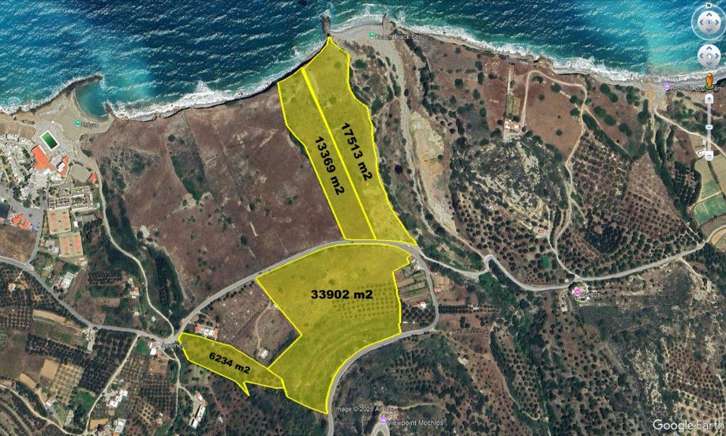 Large seafront building land, suitable for hotel development, Mochlos, Crete