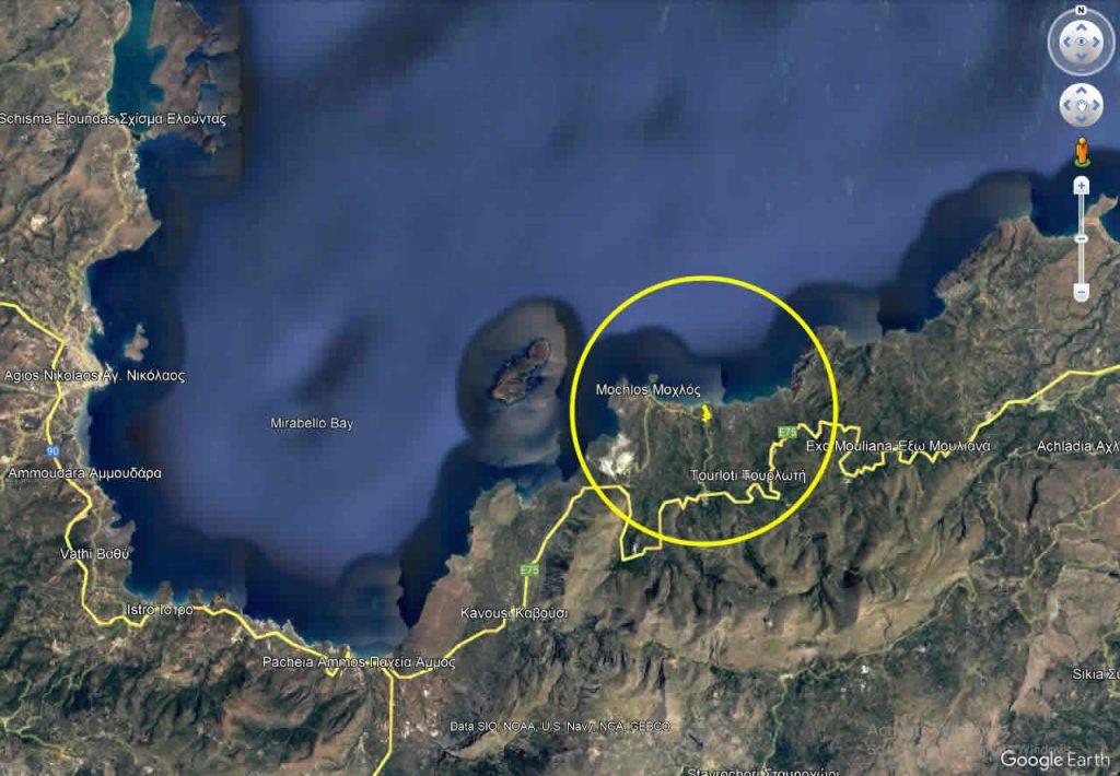 Large seafront building land, suitable for hotel development, Mochlos, Crete