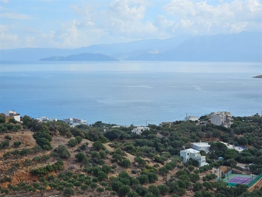 Seaview, hillside building land, Agios Nikolaos, Crete