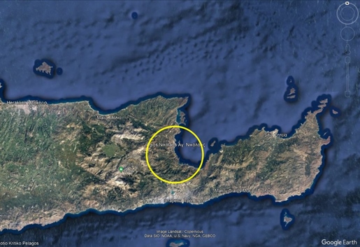 Terrain à couper le souffle avec vue sur la mer, Agios Nikolaos