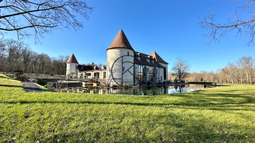 Château du XIVe siècle entièrement restauré avec 36 Hectares