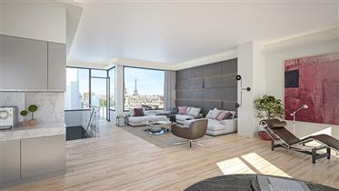 Paris 15: e (75015) - Sista möjligheten - T3 på 63 m² med terrass, totalt Art Deco-byggnad