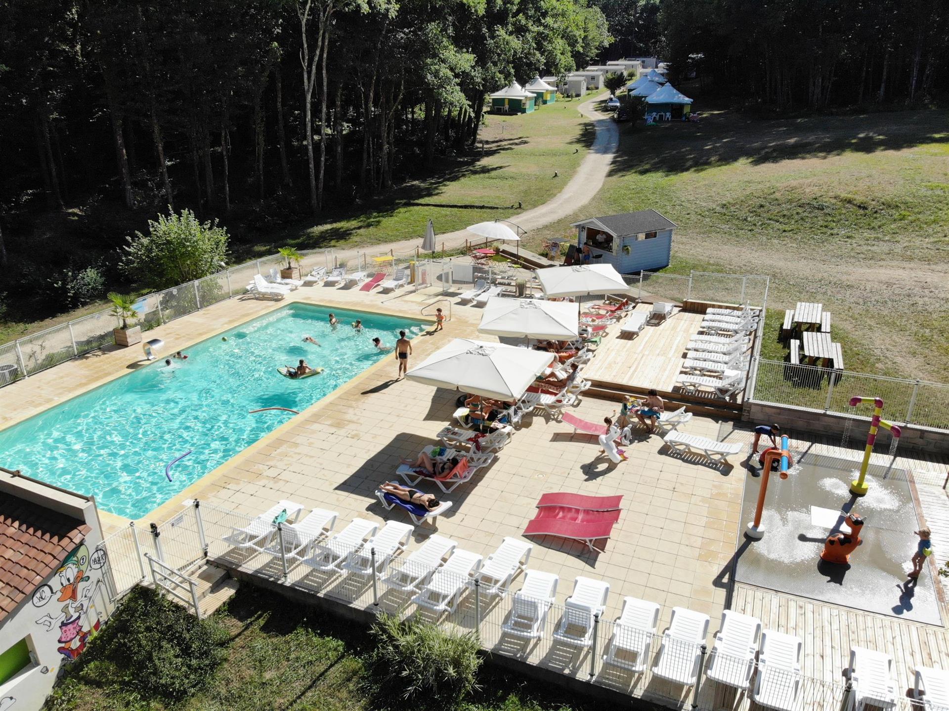Beautiful campsite in the Dordogne