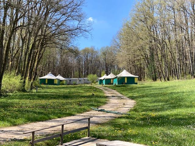 Beautiful campsite in the Dordogne