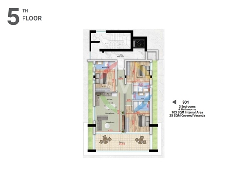 311171 - Appartement à vendre, Larnaca City, 128 m², €535.000