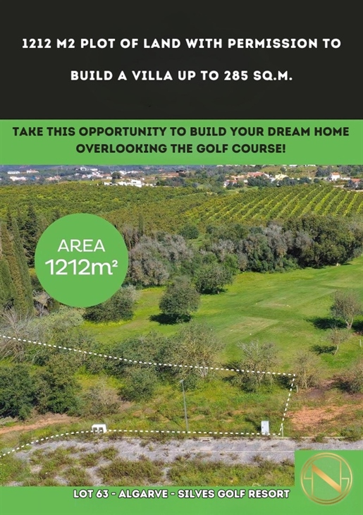 Golf Front Line Plot Of Land In Silves Golf Resort