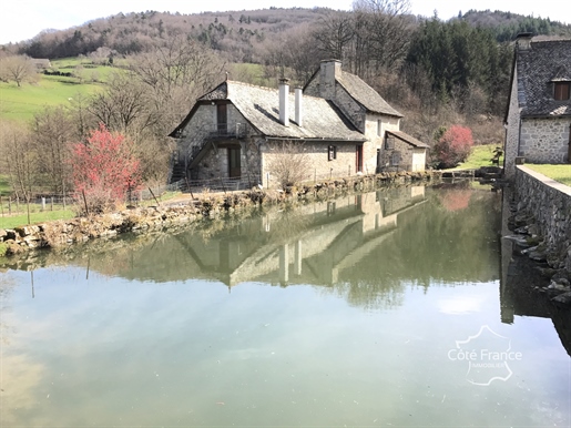 Authentic water mill for sale - Sénezergues (Cantal)
