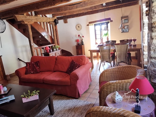 Magnificent typical Auvergne house for sale with exceptionally beautiful garden and views, Sansac Ve