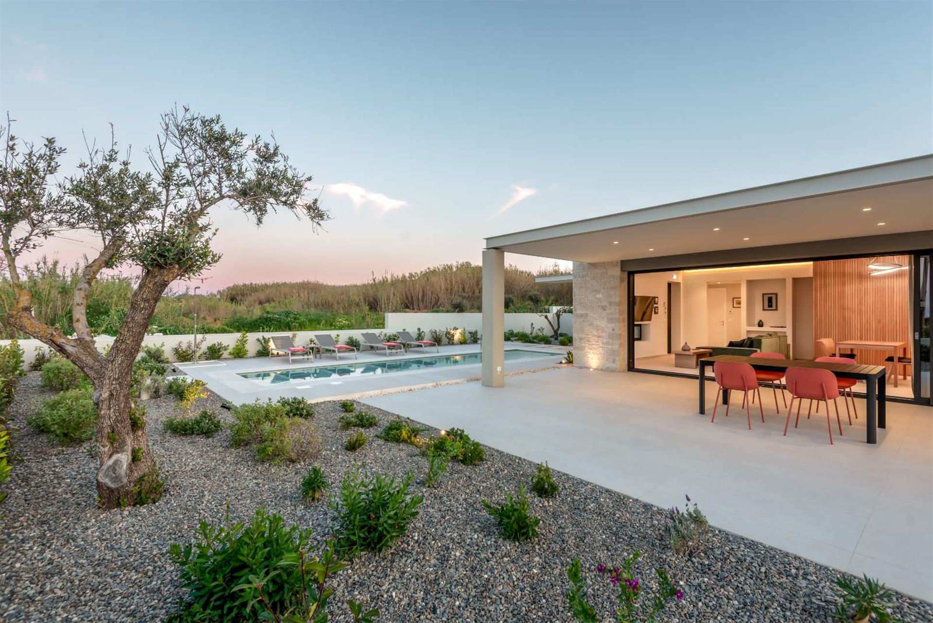 New villa with sea view, Pyrgos, Chania