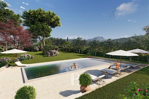 Süd Aix En Provence - Bastide zu restaurieren - Schwimmbad - Panoramablick